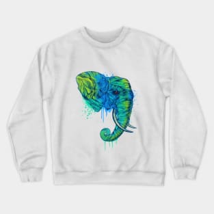 elephant color design Crewneck Sweatshirt